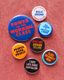 PEOPLE OVER PROFIT Pinback Button 1.25" Political Pin