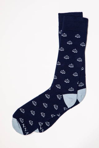 Scales of Justice Sock -   Carded Cotton - by Alynn