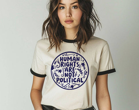 Human Rights Are Not Political - Liberal Protect Trans Tee