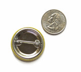 PEOPLE OVER PROFIT Pinback Button 1.25" Political Pin