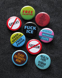 STOP FASCISM Button Political Protest 1.25" Pinback Badge