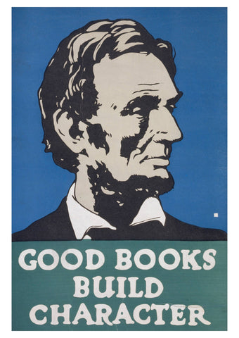 Good Books Build Character Postcard