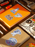 Bookworm by Apply - Die-Cut Sticker (bookish)