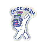 Bookworm by Apply - Die-Cut Sticker (bookish)