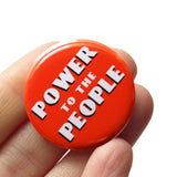 POWER TO THE PEOPLE Button 1.25" Social Justice Protest Pin